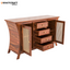 Kian Solid Wood Sheesham Sideboard with Rattan