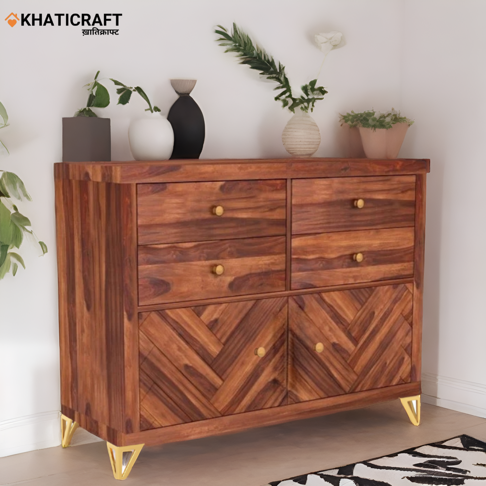 Solid Wood Sheesham Chest of Drawer