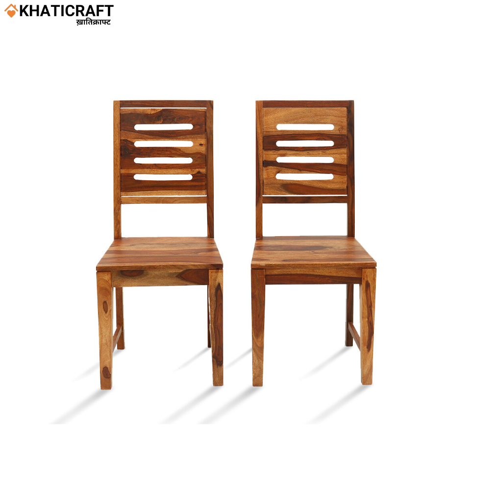 Hina Ulka Solid Wood Sheesham 4 Seater Dining Set with cushion