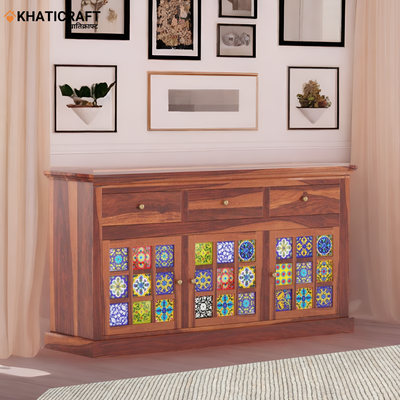 Chitra Solid Wood Sheesham Sideboard