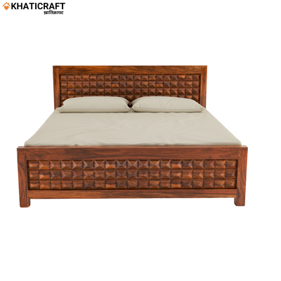 Stupa Solid Wood Sheesham Bed