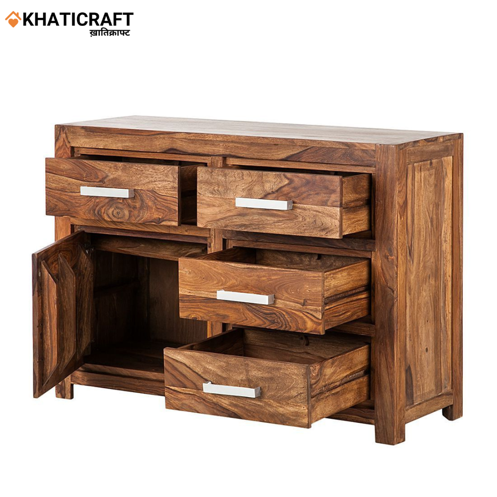 Hina Solid Wood Sheesham Chest of Drawer