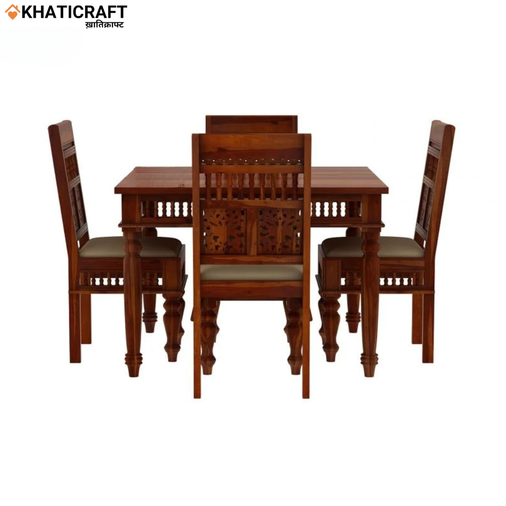 Ghirni Solid Wood Sheesham 4 Seater Dining Set