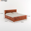 Niwar Solid Wood Sheesham Bed