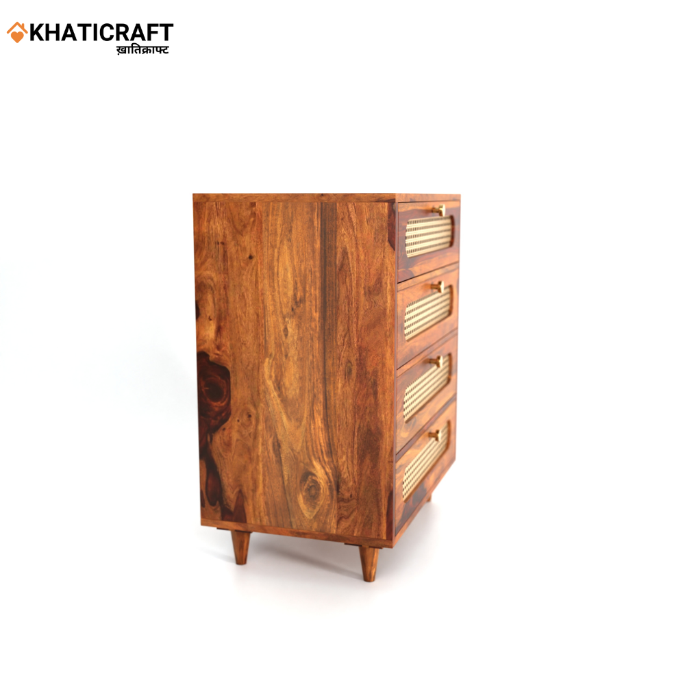 Rukm Solid Wood Sheesham Chest of Drawer