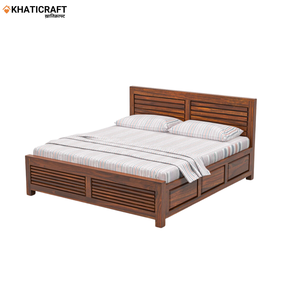 Dhara Solid Wood Sheesham Bed