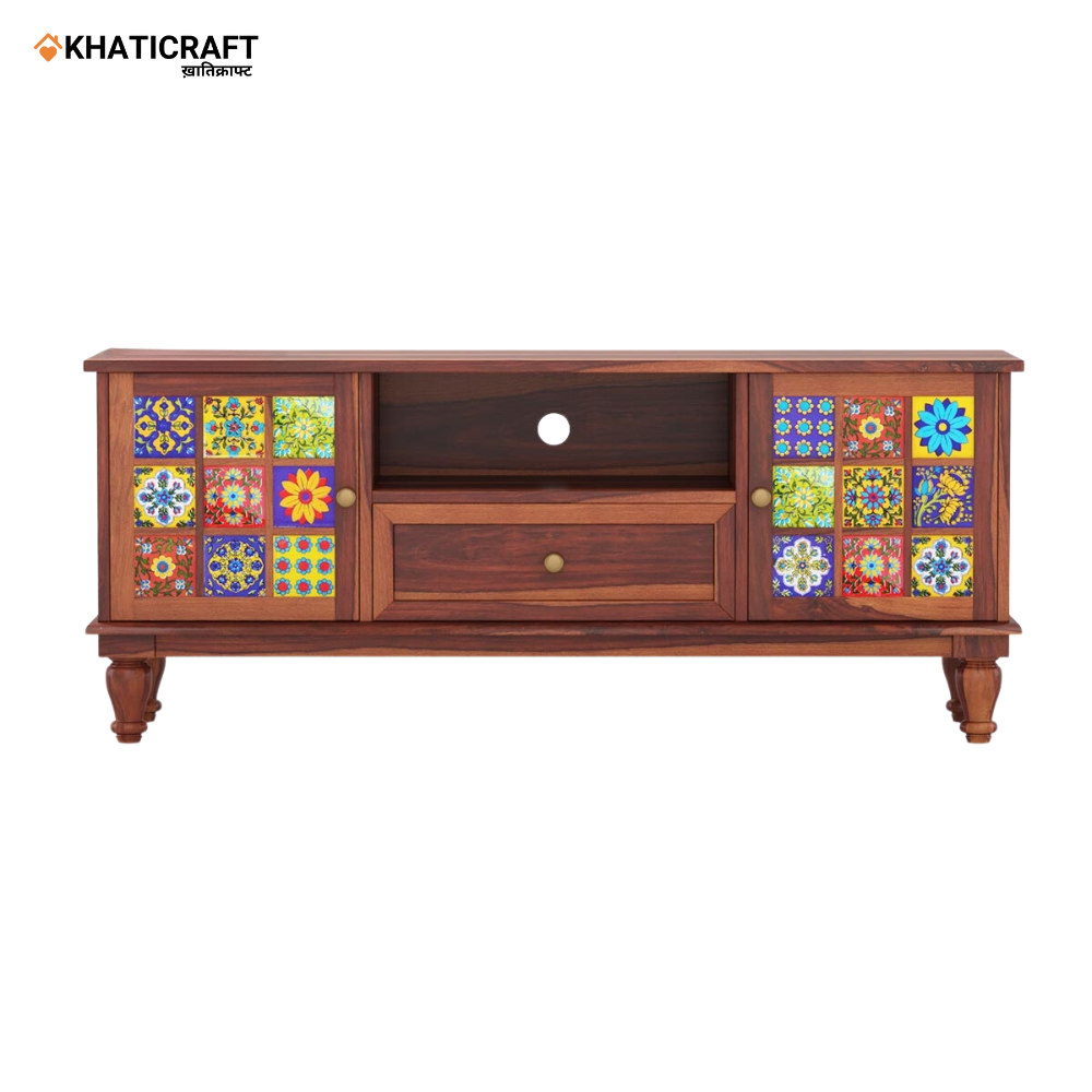 Chitra Solid Wood Sheesham TV Unit