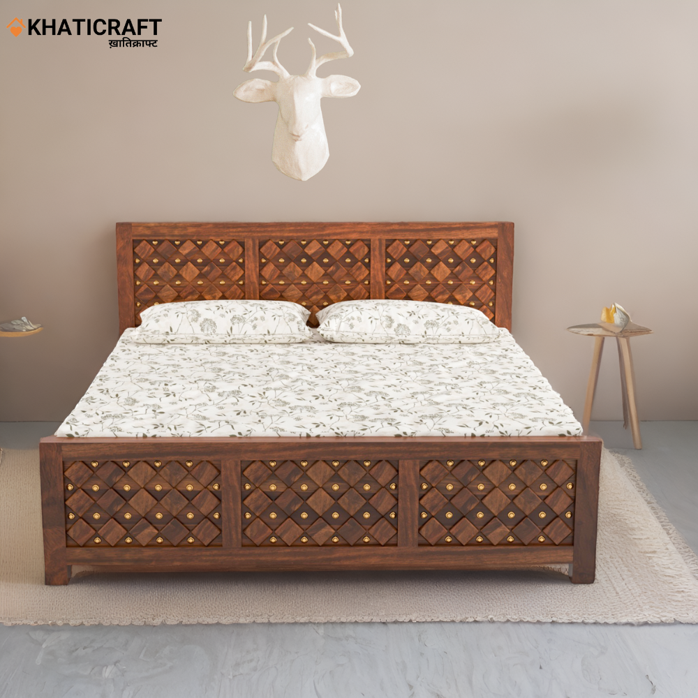 Giri Solid Wood Sheesham Bed