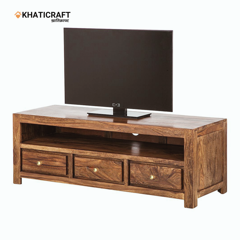 Jiva Solid Wood Sheesham TV Cabinet