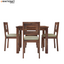 Hina Ulka Solid Wood Sheesham 4 Seater Dining Set with cushion