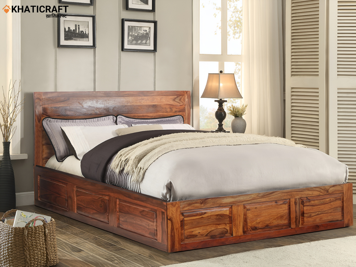 Rami Solid Wood Sheesham Bed