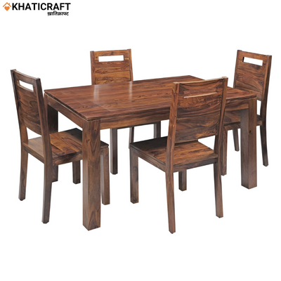 Hina Niru Solid Wood Sheesham 4 Seater Dining Set