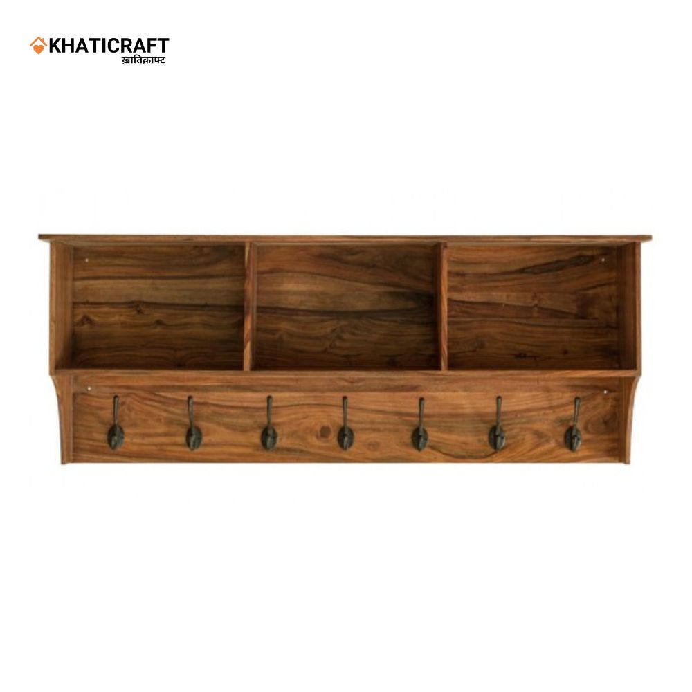 Chavi Solid Wood Sheesham Wallshelf