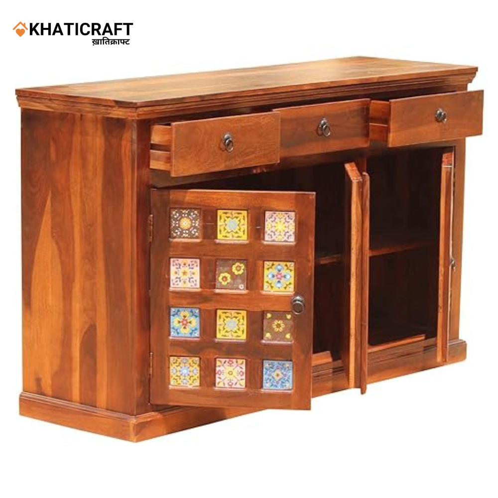Chitra Solid Wood Sheesham Sideboard