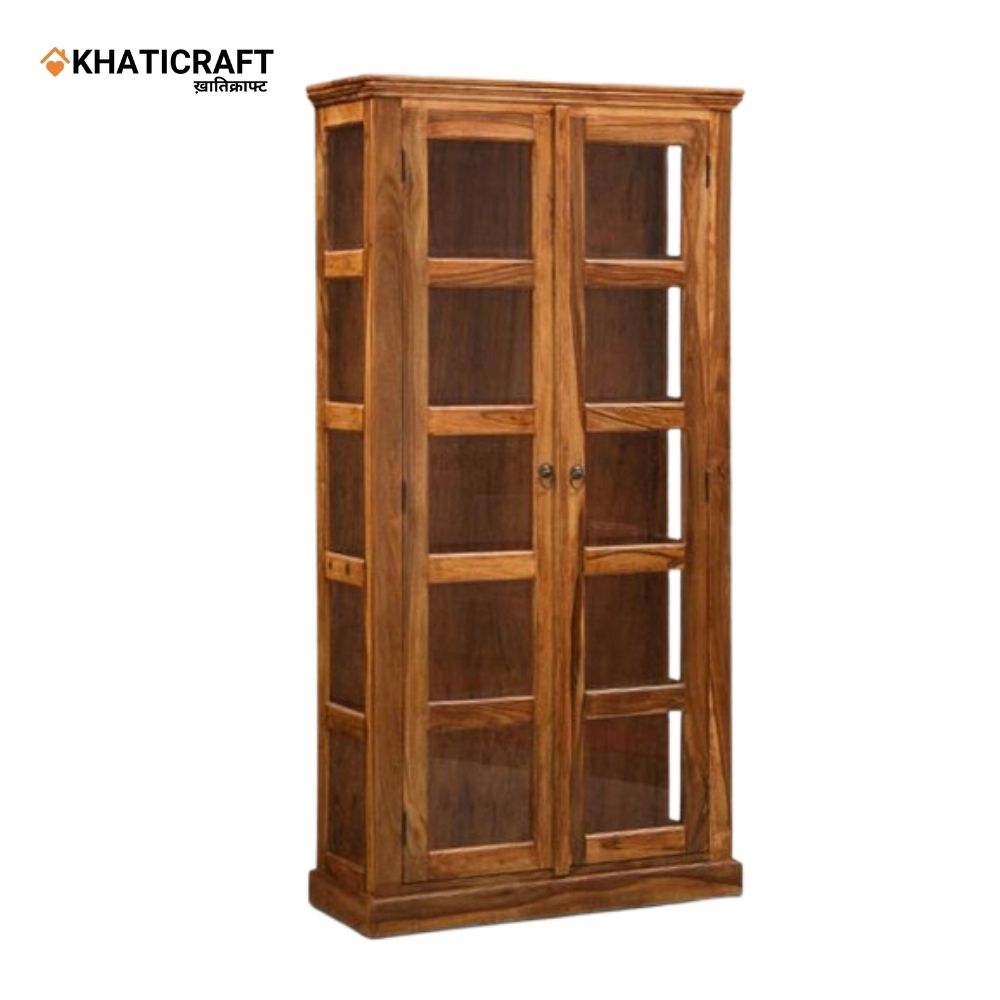 Darpan Solid Wood Sheesham Bookshelf