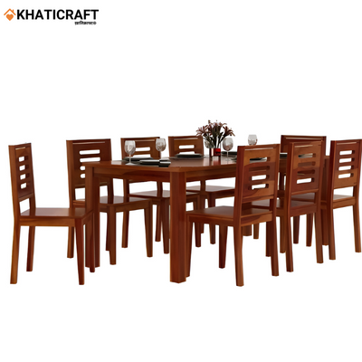Hina Solid Wood Sheesham 8 Seater Dining Table