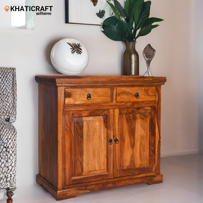 Nitya 3 Feet Solid Wood Sheesham Sideboard