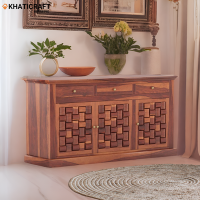 Niwar Solid Wood Sheesham Sideboard