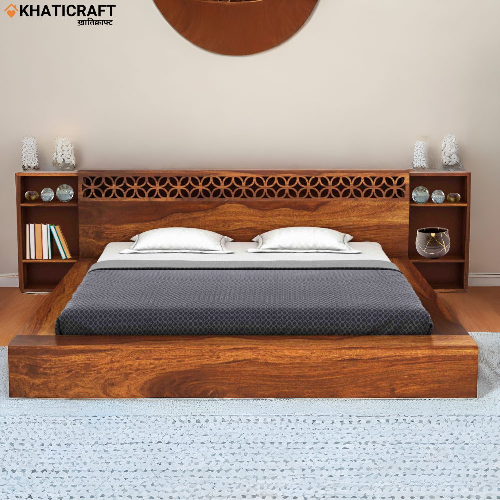 Nura Solid Wood Sheesham Bed