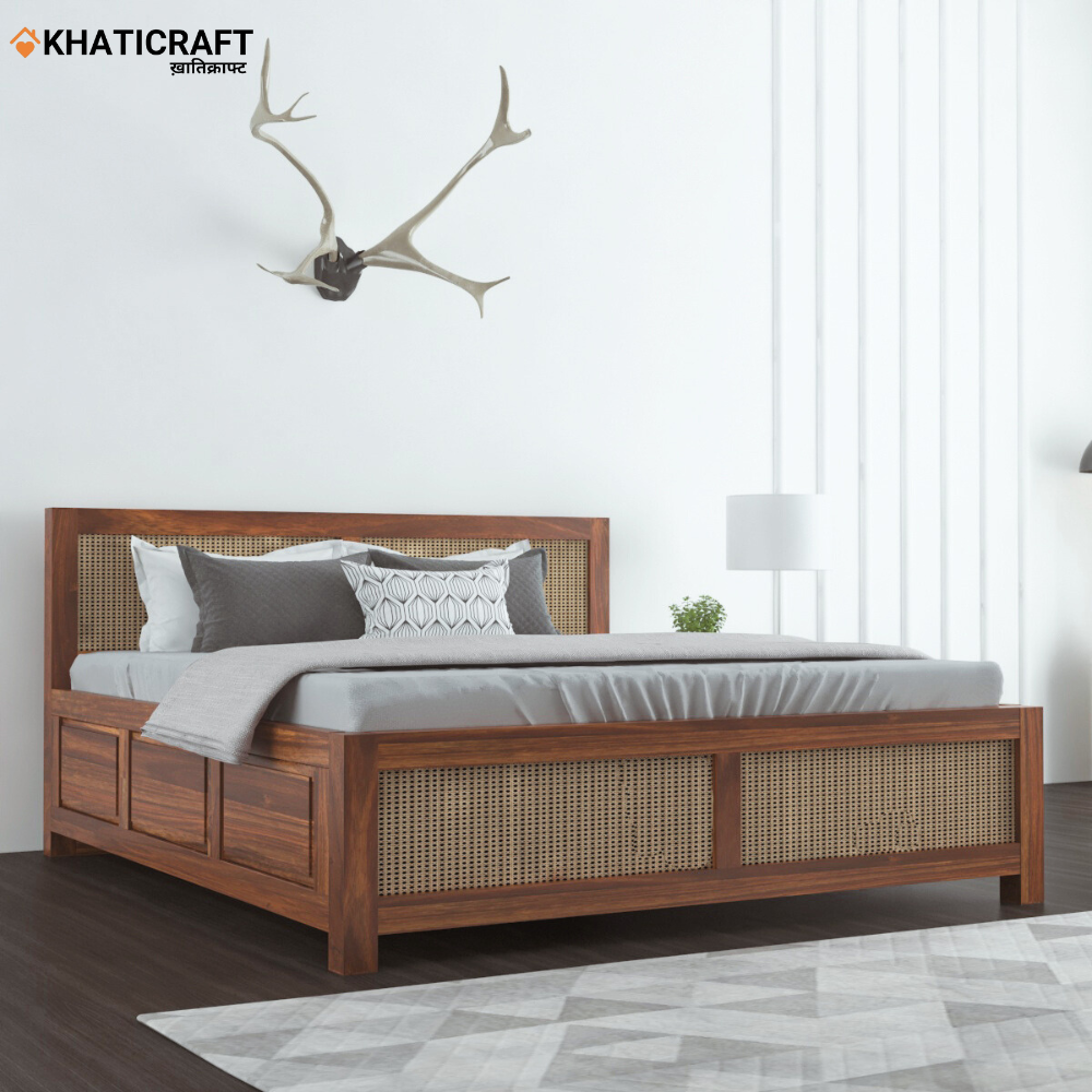 Rukm Solid Wood Sheesham Bed