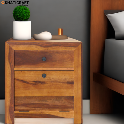 Chavi Solid Wood Sheesham Bedside Table