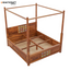 Chitra Solid Wood Sheesham Poster Bed