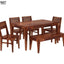 Mira Solid Wood Sheesham 6 Seater Dining Set with Bench
