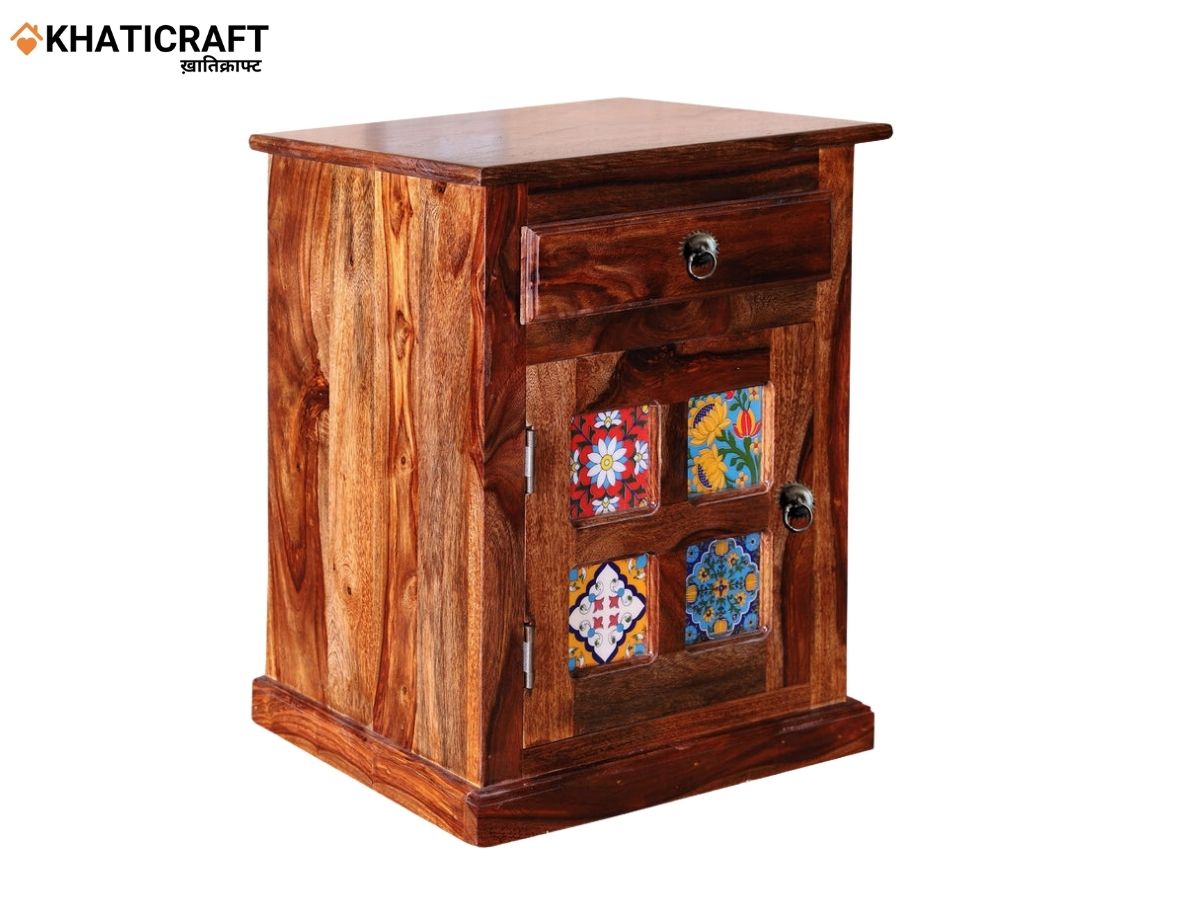 Chitra Solid Wood Sheesham Bedside Table