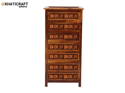 Stupa Solid Wood Sheesham Chest of Drawer