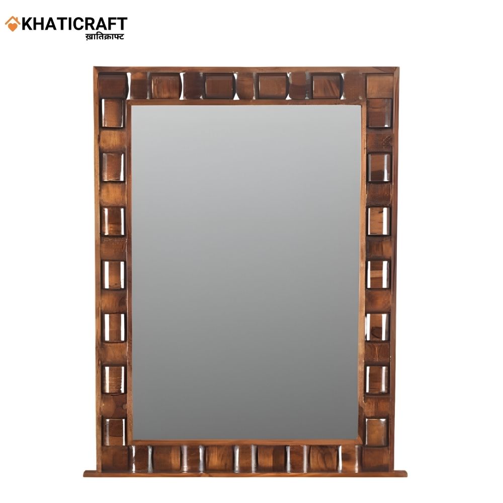 Niwar Solid Wood Sheesham Mirror