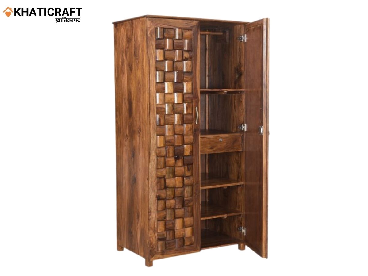 Niwar Solid Wood Sheesham Wardrobe