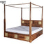 Swarn Solid Wood Sheesham Poster Bed