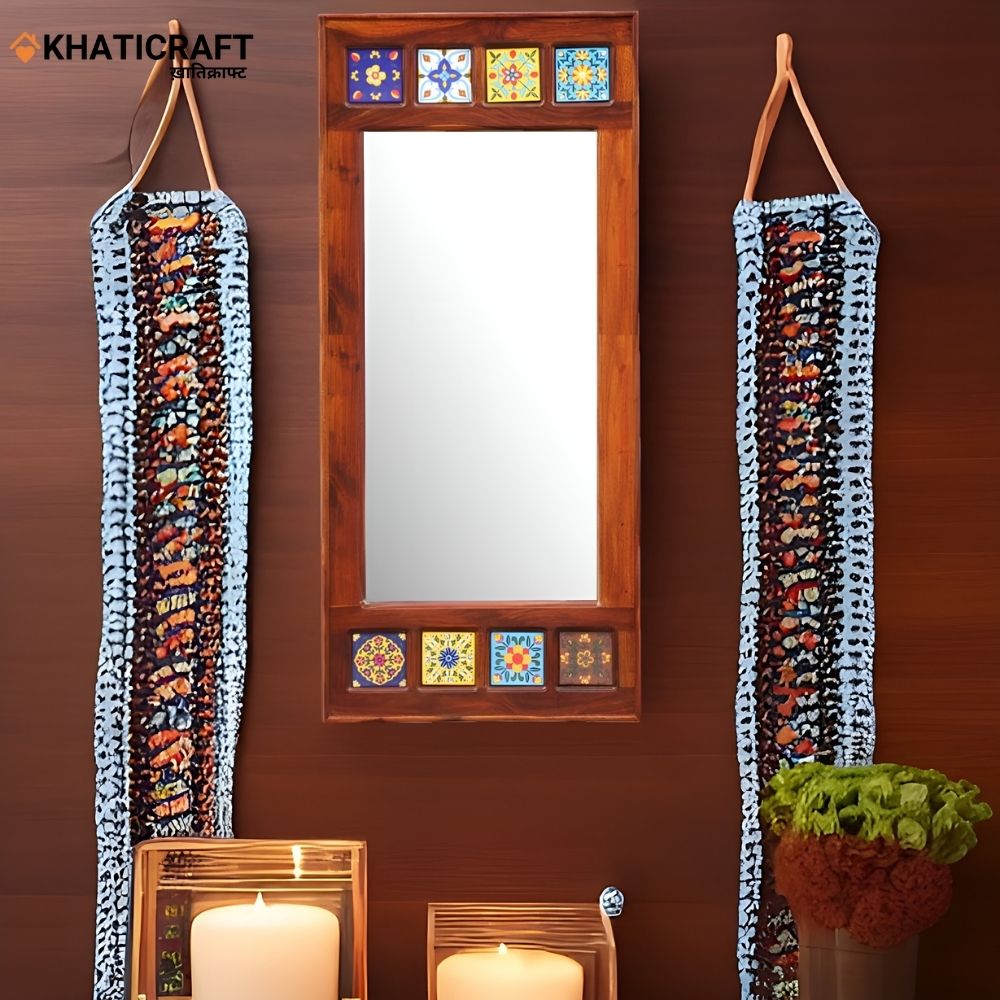 Chitra Solid Wood Sheesham Mirror