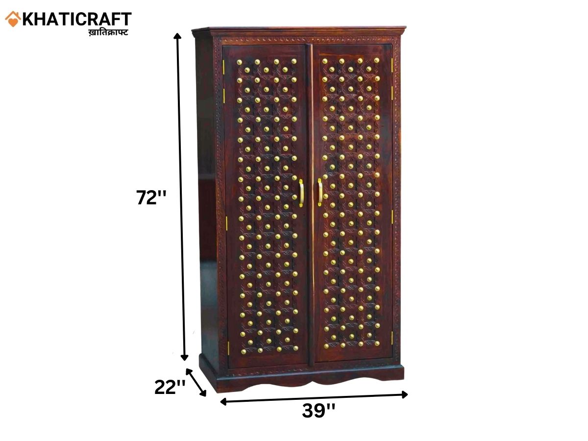 Tamra Solid Wood Sheesham Wardrobe