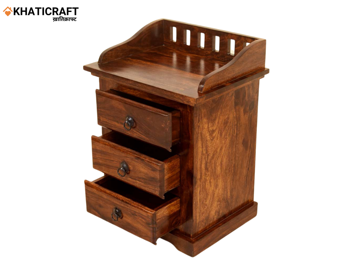 Kuber Solid Wood Sheesham Bedside Table