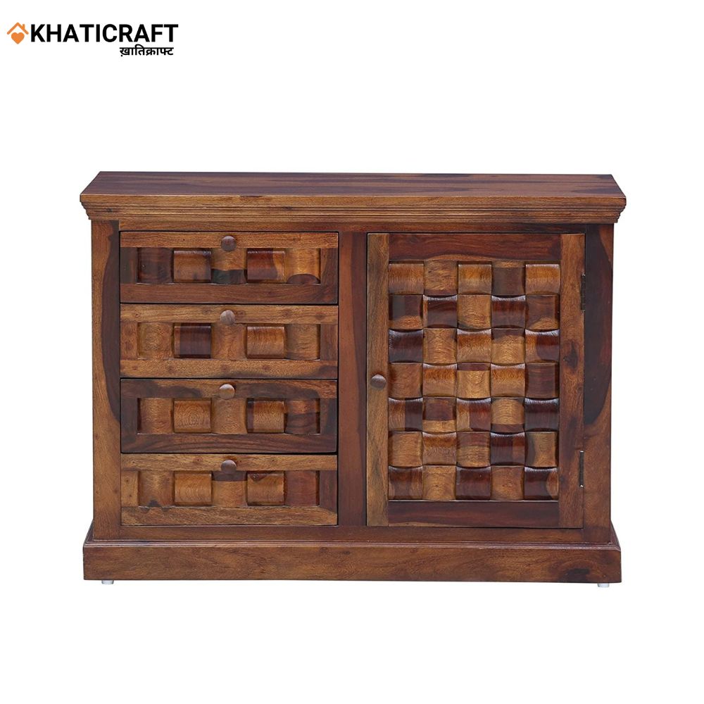 Niwar Solid Wood Sheesham Chest of Drawer