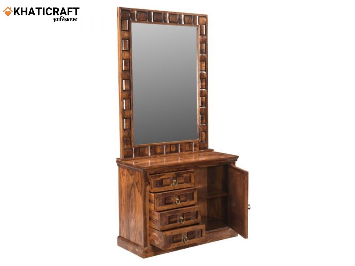 Niwar Solid Wood Sheesham Dressing Table