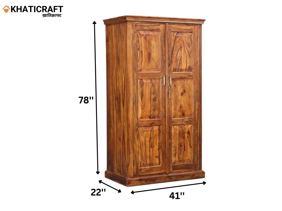 Nitya Solid Wood Sheesham Wardrobe