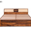 Buy online Iksha Solid Wood Without Storage Bed At Khaticraft