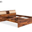 Buy online Iksha Solid Wood Without Storage Bed At Khaticraft