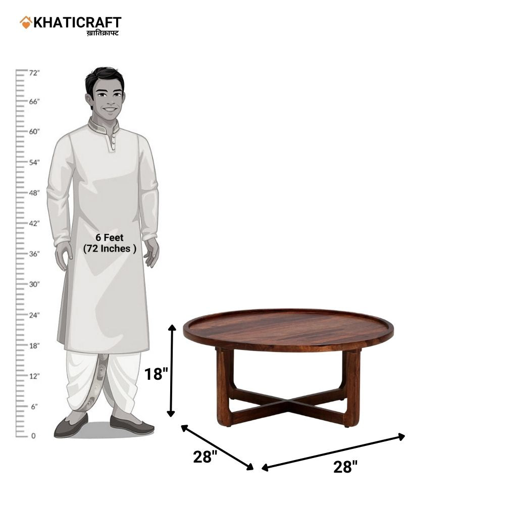 Chakra Solid Wood Sheesham Coffee Table