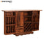 Chitra Double Door Solid Wood Sheesham Bar Cabinet