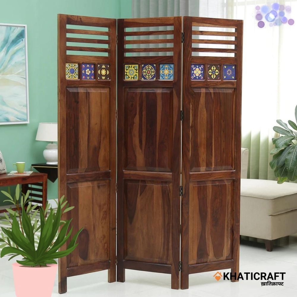 Chitra Solid Wood Sheesham Room Divider