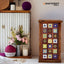 Single Door Solid Wood Sheesham Bar Cabinet