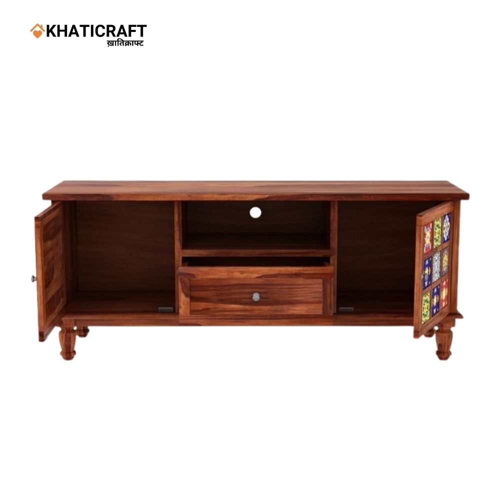 Chitra Solid Wood Sheesham TV Unit