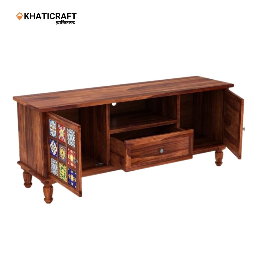 Chitra Solid Wood Sheesham TV Unit