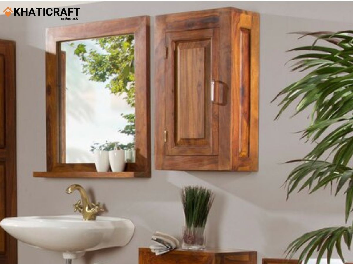 Hina Solid Wood Sheesham Mirror