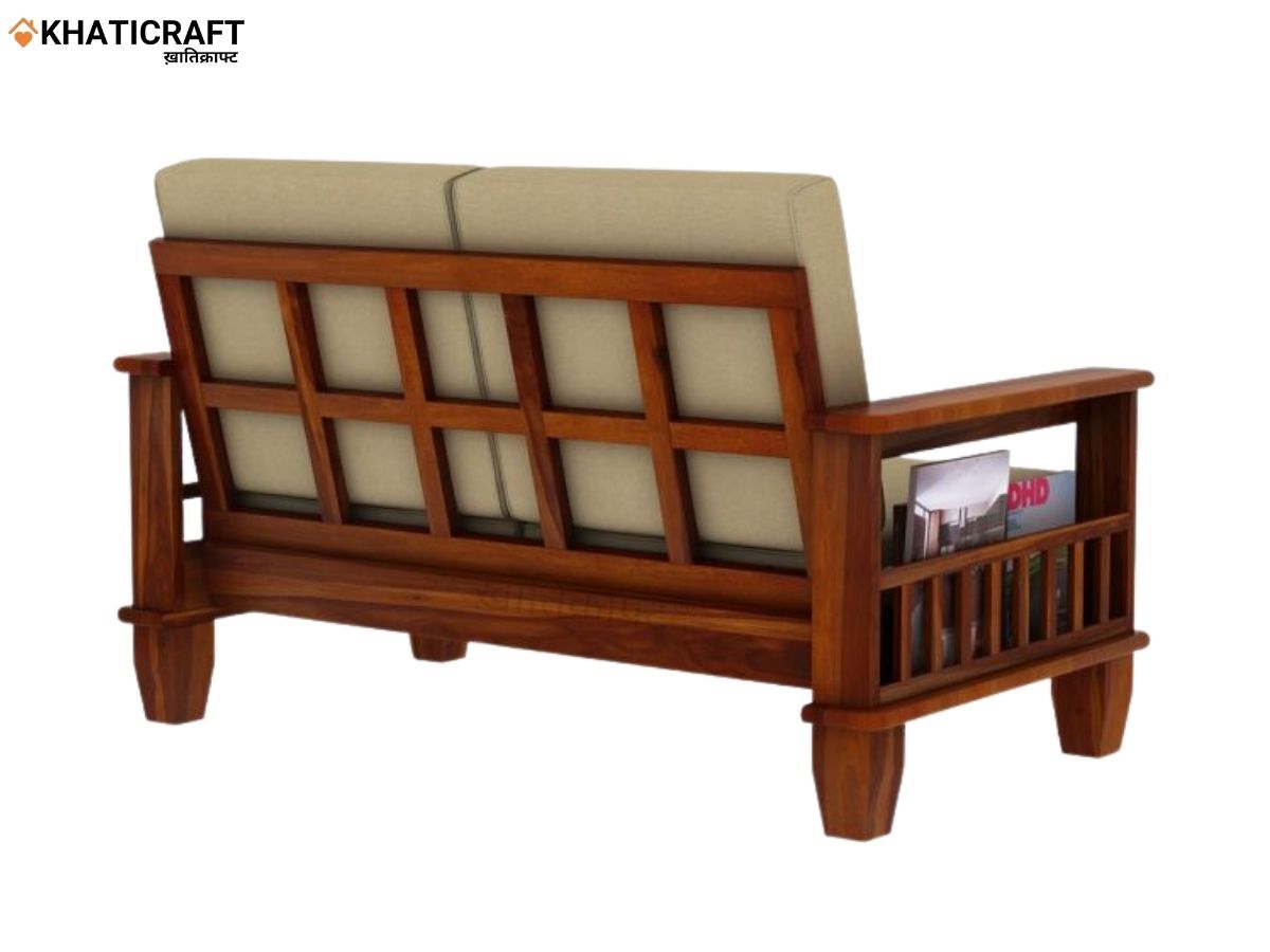 Hansa Solid Wood Sheesham 2 Seater Sofa