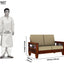 Hansa Solid Wood Sheesham 2 Seater Sofa