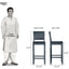 Hina Solid Wood Sheesham Bar Chair